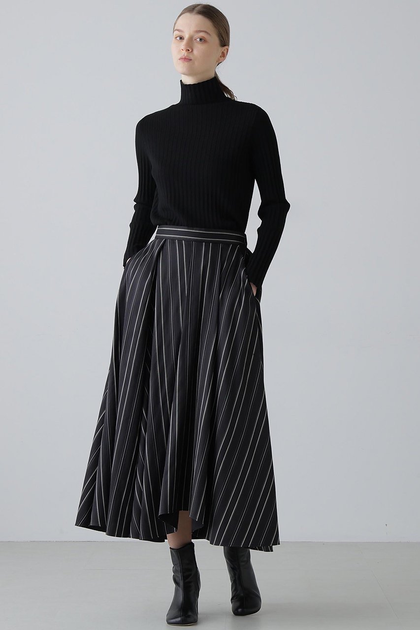【アドーア/ADORE】のマルチストライプジャガードスカート 人気、トレンドファッション・服の通販 founy(ファニー) 　ファッション　Fashion　レディースファッション　Fashion for Women　スカート　Skirts　ロングスカート　Long Skirts / Maxi & Midi Skirts　アシンメトリー　Asymmetrical Style　ジャカード／ジャガード　Jacquard, Woven Pattern　ストライプ　Stripe, Striped Pattern　リラックス　Relax, Relaxed Fit　ロング　Long, Long-Length　エレガント 上品　Elegant　other-3|ID: prp329100004816941 ipo3291000000035588818