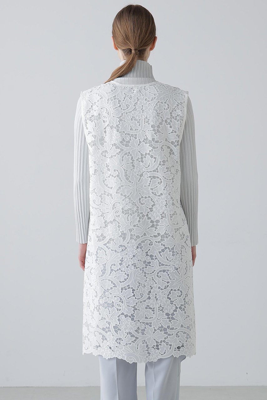 【アドーア/ADORE】のベリーレースブラウス 人気、トレンドファッション・服の通販 founy(ファニー) 　ファッション　Fashion　レディースファッション　Fashion for Women　トップス・カットソー　Cut & Sew Tops　キャミソール&ノースリーブ　Camisoles & Sleeveless Tops　シャツ・ブラウス・オフィスカジュアル　Elegant Blouses & Button-Ups　ケミカル　Chemical, Chemical Wash　シアー　Sheer, See-Through　スリット　Slit, Slit Detail　ドレープ　Drape, Draping Fabric　ノースリーブ　Sleeveless, No-Sleeve　フロント　Front, Front Design　モチーフ　Motif, Design Theme　リーフ　Leaf, Botanical Leaf　ロング　Long, Long-Length　other-5|ID: prp329100004816943 ipo3291000000034988638