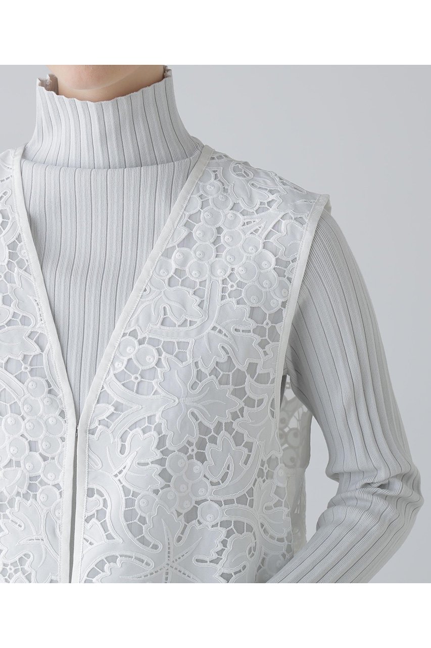 【アドーア/ADORE】のベリーレースブラウス 人気、トレンドファッション・服の通販 founy(ファニー) 　ファッション　Fashion　レディースファッション　Fashion for Women　トップス・カットソー　Cut & Sew Tops　キャミソール&ノースリーブ　Camisoles & Sleeveless Tops　シャツ・ブラウス・オフィスカジュアル　Elegant Blouses & Button-Ups　ケミカル　Chemical, Chemical Wash　シアー　Sheer, See-Through　スリット　Slit, Slit Detail　ドレープ　Drape, Draping Fabric　ノースリーブ　Sleeveless, No-Sleeve　フロント　Front, Front Design　モチーフ　Motif, Design Theme　リーフ　Leaf, Botanical Leaf　ロング　Long, Long-Length　other-7|ID: prp329100004816943 ipo3291000000034988642