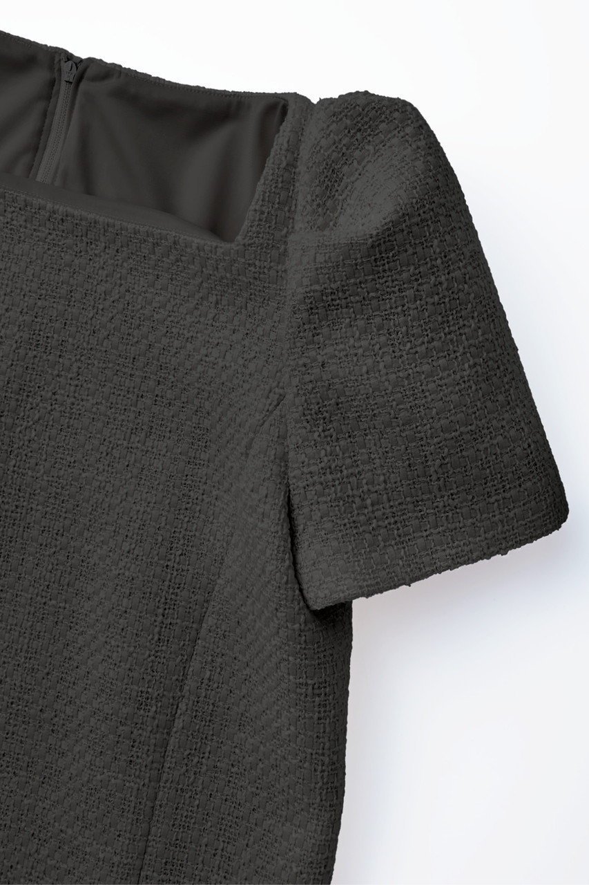 【デイジーリン/DAISY LIN】のWashable Tweed Dress “Formal Lady” 人気、トレンドファッション・服の通販 founy(ファニー) 　ファッション　Fashion　レディースファッション　Fashion for Women　ワンピース　Dresses　フォーマル・パーティードレス・結婚式用ドレス　Elegant & Casual Dresses　チュニック　Tunic Tops & Dresses　ウォッシャブル　Machine Washable　エレガント 上品　Elegant　洗える　Machine Washable　クラシカル　Classical, Vintage-Inspired　スクエア　Square, Square Shape　スリーブ　Sleeve, Long Sleeve / Short Sleeve　チュニック　Tunic, Long Top　ツイード　Twill, Twill Weave　定番　Standard, Basic Item　パターン　Pattern, Design Print　ボックス　Boxy, Box Shape　モダン　Modern, Contemporary　冬　Winter / This Winter　other-3|ID: prp329100004816949 ipo3291000000035274625