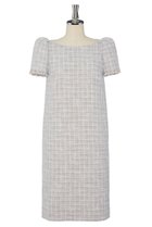 【デイジーリン/DAISY LIN】のWashable Tweed “Elegant Puff Dress” ソフィーブルー|ID:prp329100004816951