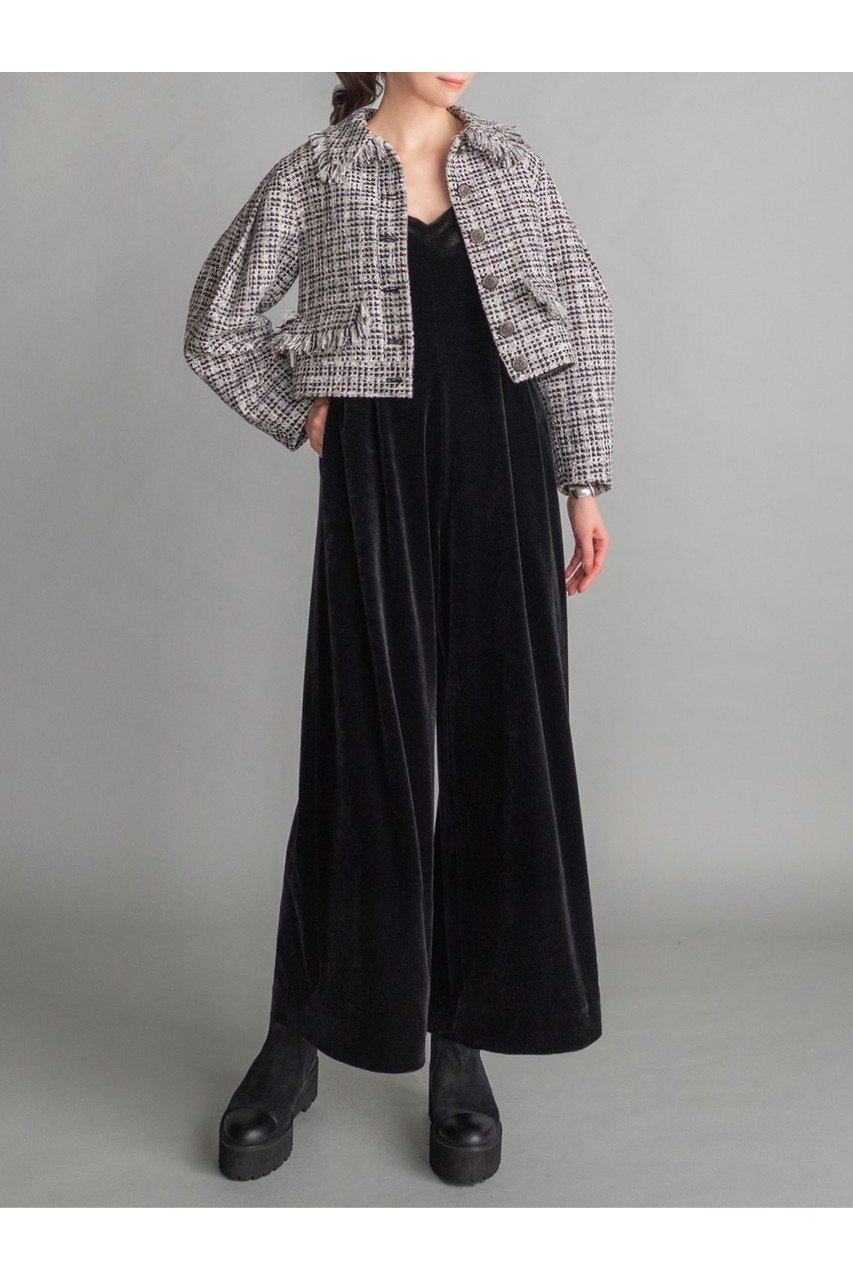 【デイジーリン/DAISY LIN】のWashable Tweed “Cocoon Sleeve Jacket ” 人気、トレンドファッション・服の通販 founy(ファニー) 　ファッション　Fashion　レディースファッション　Fashion for Women　アウター　Coat / Outerwear Collection　レディースジャケット・軽アウター　Jackets　インナー　Innerwear　ウォッシャブル　Machine Washable　エレガント 上品　Elegant　洗える　Machine Washable　秋　Autumn　クラシカル　Classical, Vintage-Inspired　ジャケット　Jacket, Outerwear　スタイリッシュ　Stylish, Fashionable　ツイード　Twill, Twill Weave　定番　Standard, Basic Item　フリンジ　Fringe, Tassel　ポケット　Pocket, Pocket Detail　モダン　Modern, Contemporary　冬　Winter / This Winter　新作・新入荷　New Arrivals / New In　other-5|ID: prp329100004816952 ipo3291000000034988753