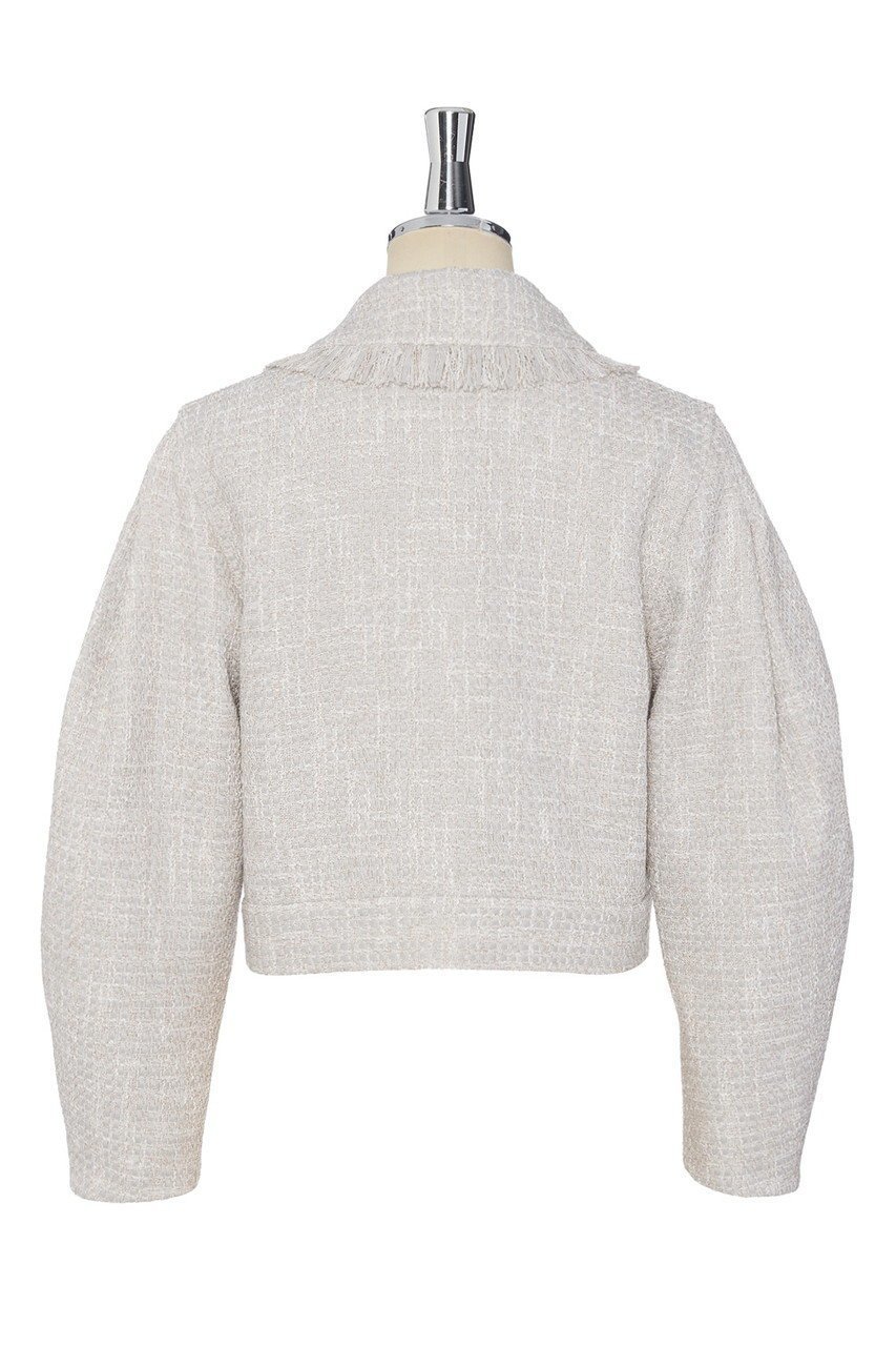 【デイジーリン/DAISY LIN】のWashable Tweed “Cocoon Sleeve Jacket ” 人気、トレンドファッション・服の通販 founy(ファニー) 　ファッション　Fashion　レディースファッション　Fashion for Women　アウター　Coat / Outerwear Collection　レディースジャケット・軽アウター　Jackets　インナー　Innerwear　ウォッシャブル　Machine Washable　エレガント 上品　Elegant　洗える　Machine Washable　秋　Autumn　クラシカル　Classical, Vintage-Inspired　ジャケット　Jacket, Outerwear　スタイリッシュ　Stylish, Fashionable　ツイード　Twill, Twill Weave　定番　Standard, Basic Item　フリンジ　Fringe, Tassel　ポケット　Pocket, Pocket Detail　モダン　Modern, Contemporary　冬　Winter / This Winter　再入荷　Restock / Back in Stock　other-2|ID: prp329100004816952 ipo3291000000035642919