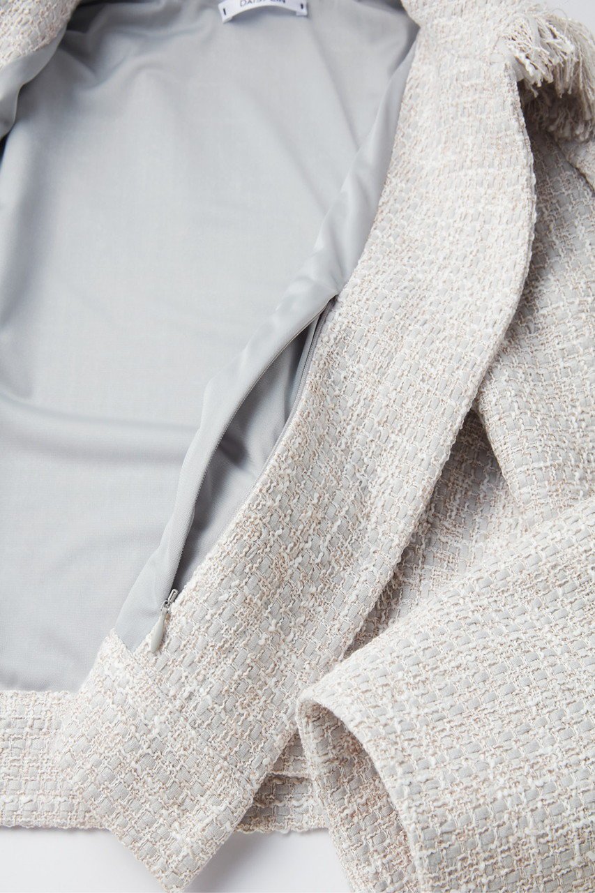 【デイジーリン/DAISY LIN】のWashable Tweed “Cocoon Sleeve Jacket ” 人気、トレンドファッション・服の通販 founy(ファニー) 　ファッション　Fashion　レディースファッション　Fashion for Women　アウター　Coat / Outerwear Collection　レディースジャケット・軽アウター　Jackets　インナー　Innerwear　ウォッシャブル　Machine Washable　エレガント 上品　Elegant　洗える　Machine Washable　秋　Autumn　クラシカル　Classical, Vintage-Inspired　ジャケット　Jacket, Outerwear　スタイリッシュ　Stylish, Fashionable　ツイード　Twill, Twill Weave　定番　Standard, Basic Item　フリンジ　Fringe, Tassel　ポケット　Pocket, Pocket Detail　モダン　Modern, Contemporary　冬　Winter / This Winter　再入荷　Restock / Back in Stock　other-5|ID: prp329100004816952 ipo3291000000035642924