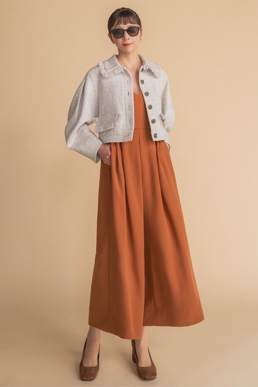 【デイジーリン/DAISY LIN】のWashable Tweed “Cocoon Sleeve Jacket ” 人気、トレンドファッション・服の通販 founy(ファニー) 　ファッション　Fashion　レディースファッション　Fashion for Women　アウター　Coat / Outerwear Collection　レディースジャケット・軽アウター　Jackets　インナー　Innerwear　ウォッシャブル　Machine Washable　エレガント 上品　Elegant　洗える　Machine Washable　秋　Autumn　クラシカル　Classical, Vintage-Inspired　ジャケット　Jacket, Outerwear　スタイリッシュ　Stylish, Fashionable　ツイード　Twill, Twill Weave　定番　Standard, Basic Item　フリンジ　Fringe, Tassel　ポケット　Pocket, Pocket Detail　モダン　Modern, Contemporary　冬　Winter / This Winter　再入荷　Restock / Back in Stock　other-7|ID: prp329100004816952 ipo3291000000035642928