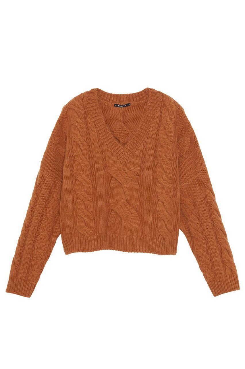 【デイジーリン/DAISY LIN】のふわとろ Cashmere Sweater “Daisy Twist” インテリア・キッズ・メンズ・レディースファッション・服の通販 founy(ファニー) 　ファッション　Fashion　レディースファッション　Fashion for Women　トップス・カットソー　Cut & Sew Tops　ニット　Knit Tops & Sweaters　レディースパーカー・カジュアルフーディー　Casual Hoodies & Sweatshirts　カジュアルプルオーバー・ニットトップス　Pullovers & Knit Tops / Casual Pullovers　スウェット・クルーネックトップス　Sweatshirts & Crewnecks / Relaxed Fit Sweat Tops　洗える　Machine Washable　シンプル　Simple, Minimal　なめらか　Smooth, Silky Texture　人気　Popular, Best Seller　バランス　Balance, Style Balance　パウダー　Powder, Soft Tone　ラグジュアリー　Luxury, Elegant　リラックス　Relax, Relaxed Fit　ローズ　Rose, Rose Motif　冬　Winter / This Winter　テラコッタ|ID: prp329100004816955 ipo3291000000034988773