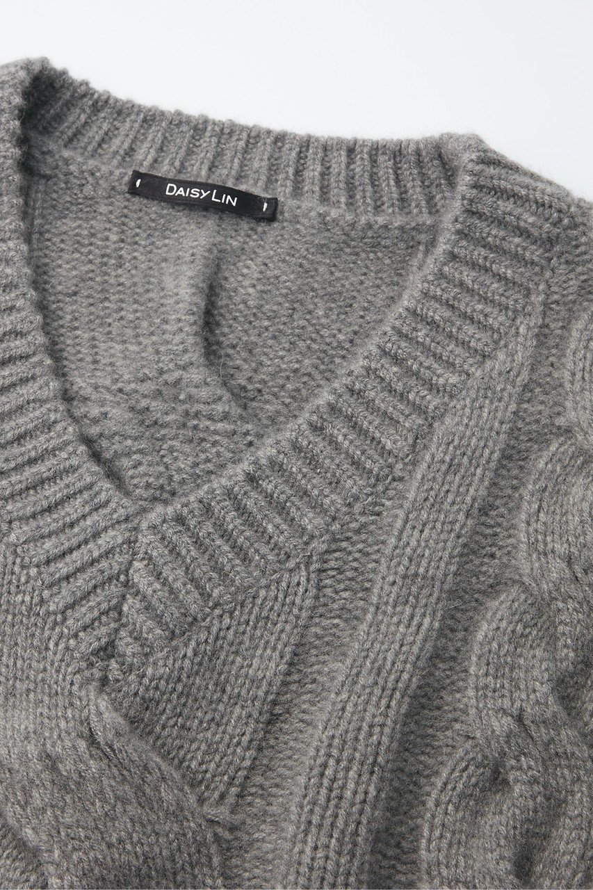 【デイジーリン/DAISY LIN】のふわとろ Cashmere Sweater “Daisy Twist” 人気、トレンドファッション・服の通販 founy(ファニー) 　ファッション　Fashion　レディースファッション　Fashion for Women　トップス・カットソー　Cut & Sew Tops　ニット　Knit Tops & Sweaters　レディースパーカー・カジュアルフーディー　Casual Hoodies & Sweatshirts　カジュアルプルオーバー・ニットトップス　Pullovers & Knit Tops / Casual Pullovers　スウェット・クルーネックトップス　Sweatshirts & Crewnecks / Relaxed Fit Sweat Tops　洗える　Machine Washable　シンプル　Simple, Minimal　なめらか　Smooth, Silky Texture　人気　Popular, Best Seller　バランス　Balance, Style Balance　パウダー　Powder, Soft Tone　ラグジュアリー　Luxury, Elegant　リラックス　Relax, Relaxed Fit　ローズ　Rose, Rose Motif　冬　Winter / This Winter　other-3|ID: prp329100004816955 ipo3291000000035361020