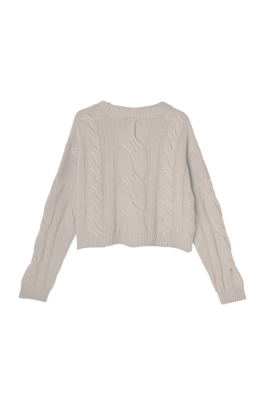 【デイジーリン/DAISY LIN】のふわとろ Cashmere Sweater “Daisy Twist” 人気、トレンドファッション・服の通販 founy(ファニー) 　ファッション　Fashion　レディースファッション　Fashion for Women　トップス・カットソー　Cut & Sew Tops　ニット　Knit Tops & Sweaters　レディースパーカー・カジュアルフーディー　Casual Hoodies & Sweatshirts　カジュアルプルオーバー・ニットトップス　Pullovers & Knit Tops / Casual Pullovers　スウェット・クルーネックトップス　Sweatshirts & Crewnecks / Relaxed Fit Sweat Tops　洗える　Machine Washable　シンプル　Simple, Minimal　なめらか　Smooth, Silky Texture　人気　Popular, Best Seller　バランス　Balance, Style Balance　パウダー　Powder, Soft Tone　ラグジュアリー　Luxury, Elegant　リラックス　Relax, Relaxed Fit　ローズ　Rose, Rose Motif　冬　Winter / This Winter　other-2|ID: prp329100004816955 ipo3291000000036207745