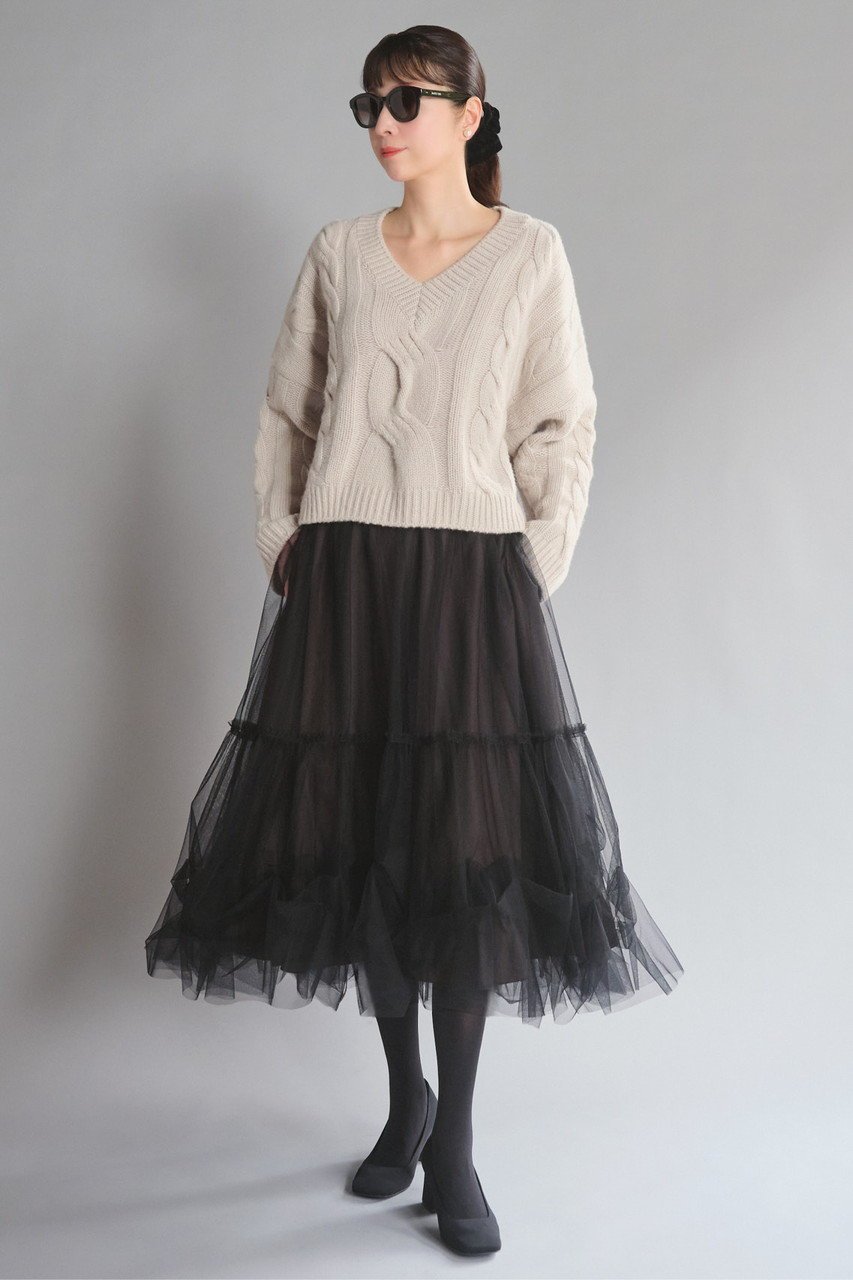 【デイジーリン/DAISY LIN】のふわとろ Cashmere Sweater “Daisy Twist” 人気、トレンドファッション・服の通販 founy(ファニー) 　ファッション　Fashion　レディースファッション　Fashion for Women　トップス・カットソー　Cut & Sew Tops　ニット　Knit Tops & Sweaters　レディースパーカー・カジュアルフーディー　Casual Hoodies & Sweatshirts　カジュアルプルオーバー・ニットトップス　Pullovers & Knit Tops / Casual Pullovers　スウェット・クルーネックトップス　Sweatshirts & Crewnecks / Relaxed Fit Sweat Tops　洗える　Machine Washable　シンプル　Simple, Minimal　なめらか　Smooth, Silky Texture　人気　Popular, Best Seller　バランス　Balance, Style Balance　パウダー　Powder, Soft Tone　ラグジュアリー　Luxury, Elegant　リラックス　Relax, Relaxed Fit　ローズ　Rose, Rose Motif　冬　Winter / This Winter　other-5|ID: prp329100004816955 ipo3291000000036207749