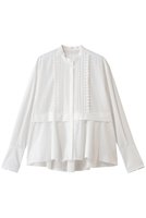 【マリリンムーン/MARILYN MOON】のタックフリル フレアシャツ 人気、トレンドファッション・服の通販 founy(ファニー) ファッション Fashion レディースファッション Fashion for Women トップス・カットソー Cut & Sew Tops シャツ・ブラウス・オフィスカジュアル Elegant Blouses & Button-Ups 2026年 2026 カーディガン Cardigan, Knitwear ジャケット Jacket, Outerwear スリーブ Sleeve, Long Sleeve / Short Sleeve チェック Check, Plaid, Tartan バランス Balance, Style Balance フリル Frill, Ruffle フレア Flare, Flared ボトム Bottoms, Lower Wear ロング Long, Long-Length 台形 A-Line, Trapezoid Shape 夏 Summer 春 Spring S/S・春夏 SS, Spring/Summer, Warm Season |ID:prp329100004816978