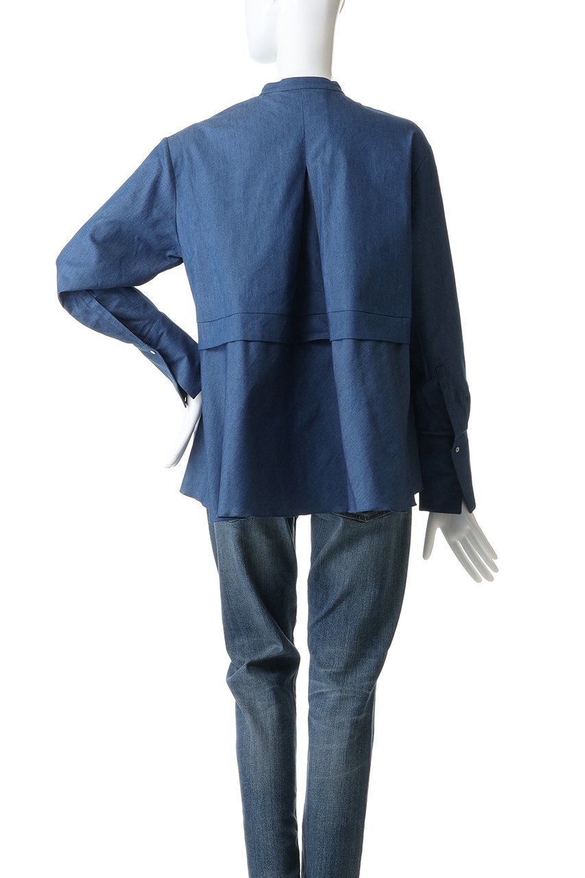 【マリリンムーン/MARILYN MOON】のタックフリル フレアシャツ 人気、トレンドファッション・服の通販 founy(ファニー) 　ファッション　Fashion　レディースファッション　Fashion for Women　トップス・カットソー　Cut & Sew Tops　シャツ・ブラウス・オフィスカジュアル　Elegant Blouses & Button-Ups　2026年　2026　カーディガン　Cardigan, Knitwear　ジャケット　Jacket, Outerwear　スリーブ　Sleeve, Long Sleeve / Short Sleeve　チェック　Check, Plaid, Tartan　バランス　Balance, Style Balance　フリル　Frill, Ruffle　フレア　Flare, Flared　ボトム　Bottoms, Lower Wear　ロング　Long, Long-Length　台形　A-Line, Trapezoid Shape　夏　Summer　春　Spring　S/S・春夏　SS, Spring/Summer, Warm Season　other-4|ID: prp329100004816978 ipo3291000000034989504