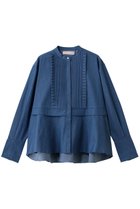 【マリリンムーン/MARILYN MOON】のタックフリル フレアシャツ 【ELLE SHOP限定】ブルー|ID:prp329100004816978