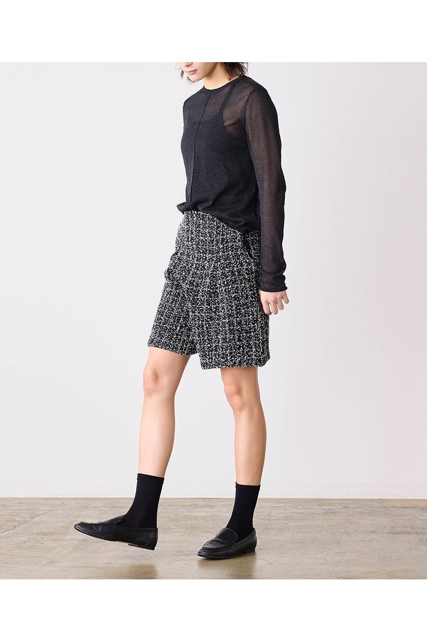 【マリリンムーン/MARILYN MOON】の【SOI-MeME】ツイードニットショートパンツ 人気、トレンドファッション・服の通販 founy(ファニー) 　ファッション　Fashion　レディースファッション　Fashion for Women　パンツ　Pants & Trousers　ショートパンツ・ハーフパンツ　High-Waisted & Relaxed Shorts　2026年　2026　エレガント 上品　Elegant　オケージョン　Occasion Wear　ショート　Short, Short Length　ツイード　Twill, Twill Weave　フリンジ　Fringe, Tassel　モダン　Modern, Contemporary　夏　Summer　春　Spring　S/S・春夏　SS, Spring/Summer, Warm Season　other-7|ID: prp329100004816979 ipo3291000000034989526