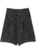 【マリリンムーン/MARILYN MOON】の【SOI-MeME】ツイードニットショートパンツ ブラック|ID: prp329100004816979 ipo3291000000036130423