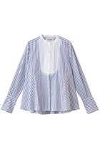 【マリリンムーン/MARILYN MOON】の【SOI-MeME】ピンタックブザムエンブロイダリーブラウス ホワイトブルー|ID:prp329100004816980