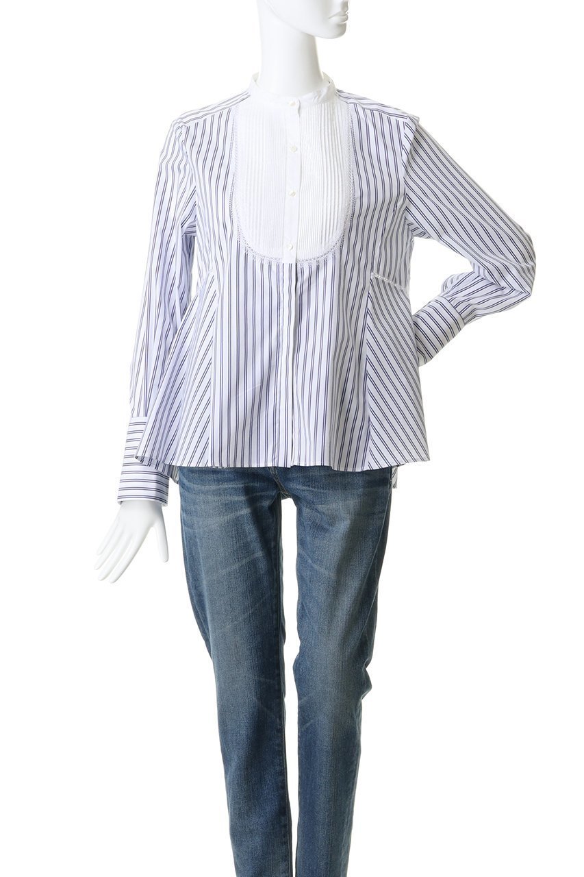 【マリリンムーン/MARILYN MOON】の【SOI-MeME】ピンタックブザムエンブロイダリーブラウス 人気、トレンドファッション・服の通販 founy(ファニー) 　ファッション　Fashion　レディースファッション　Fashion for Women　トップス・カットソー　Cut & Sew Tops　シャツ・ブラウス・オフィスカジュアル　Elegant Blouses & Button-Ups　2026年　2026　スカラップ　Scallop, Scalloped Edge　スリーブ　Sleeve, Long Sleeve / Short Sleeve　ダブル　Double, Double-Breasted　フレア　Flare, Flared　モダン　Modern, Contemporary　ラグジュアリー　Luxury, Elegant　ロング　Long, Long-Length　夏　Summer　春　Spring　S/S・春夏　SS, Spring/Summer, Warm Season　透かし　Cut-Out, Lacework　other-2|ID: prp329100004816980 ipo3291000000034989533