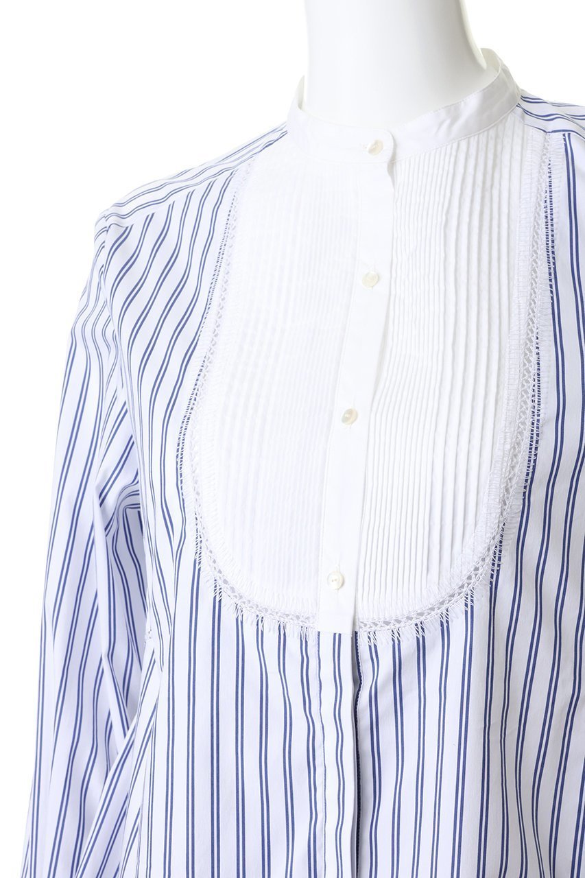 【マリリンムーン/MARILYN MOON】の【SOI-MeME】ピンタックブザムエンブロイダリーブラウス 人気、トレンドファッション・服の通販 founy(ファニー) 　ファッション　Fashion　レディースファッション　Fashion for Women　トップス・カットソー　Cut & Sew Tops　シャツ・ブラウス・オフィスカジュアル　Elegant Blouses & Button-Ups　2026年　2026　スカラップ　Scallop, Scalloped Edge　スリーブ　Sleeve, Long Sleeve / Short Sleeve　ダブル　Double, Double-Breasted　フレア　Flare, Flared　モダン　Modern, Contemporary　ラグジュアリー　Luxury, Elegant　ロング　Long, Long-Length　夏　Summer　春　Spring　S/S・春夏　SS, Spring/Summer, Warm Season　透かし　Cut-Out, Lacework　other-5|ID: prp329100004816980 ipo3291000000034989536