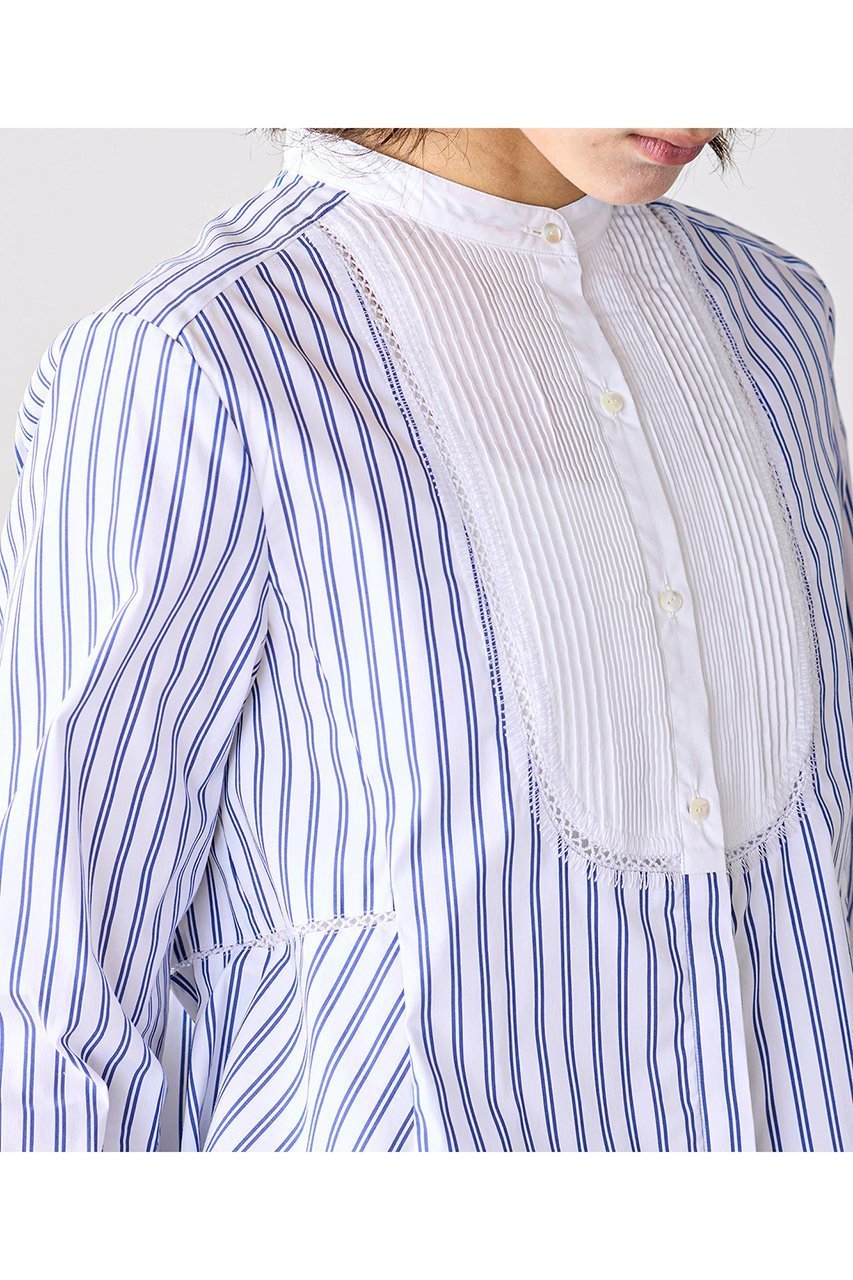 【マリリンムーン/MARILYN MOON】の【SOI-MeME】ピンタックブザムエンブロイダリーブラウス 人気、トレンドファッション・服の通販 founy(ファニー) 　ファッション　Fashion　レディースファッション　Fashion for Women　トップス・カットソー　Cut & Sew Tops　シャツ・ブラウス・オフィスカジュアル　Elegant Blouses & Button-Ups　2026年　2026　スカラップ　Scallop, Scalloped Edge　スリーブ　Sleeve, Long Sleeve / Short Sleeve　ダブル　Double, Double-Breasted　フレア　Flare, Flared　モダン　Modern, Contemporary　ラグジュアリー　Luxury, Elegant　ロング　Long, Long-Length　夏　Summer　春　Spring　S/S・春夏　SS, Spring/Summer, Warm Season　透かし　Cut-Out, Lacework　other-6|ID: prp329100004816980 ipo3291000000034989537