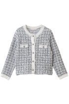 【マリリンムーン/MARILYN MOON】の【SOI-MeME】ツイードニットフリンジジャケット ホワイト|ID: prp329100004816981 ipo3291000000034989541