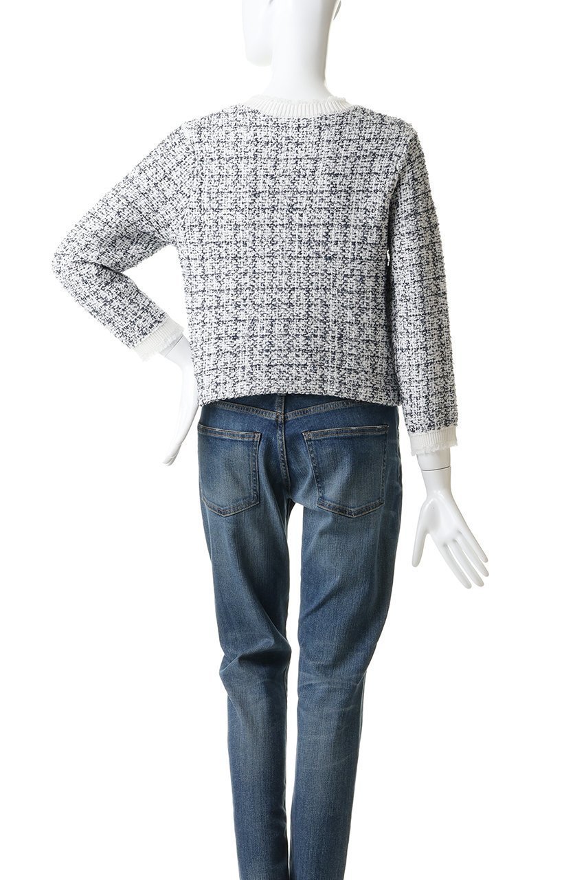 【マリリンムーン/MARILYN MOON】の【SOI-MeME】ツイードニットフリンジジャケット 人気、トレンドファッション・服の通販 founy(ファニー) 　ファッション　Fashion　レディースファッション　Fashion for Women　アウター　Coat / Outerwear Collection　レディースジャケット・軽アウター　Jackets　2026年　2026　オケージョン　Occasion Wear　コンパクト　Compact, Small Size　ショート　Short, Short Length　ジャケット　Jacket, Outerwear　セットアップ　Set-Up, Coordinated Outfit　ツイード　Twill, Twill Weave　フリンジ　Fringe, Tassel　ボトム　Bottoms, Lower Wear　夏　Summer　春　Spring　S/S・春夏　SS, Spring/Summer, Warm Season　other-4|ID: prp329100004816981 ipo3291000000034989545