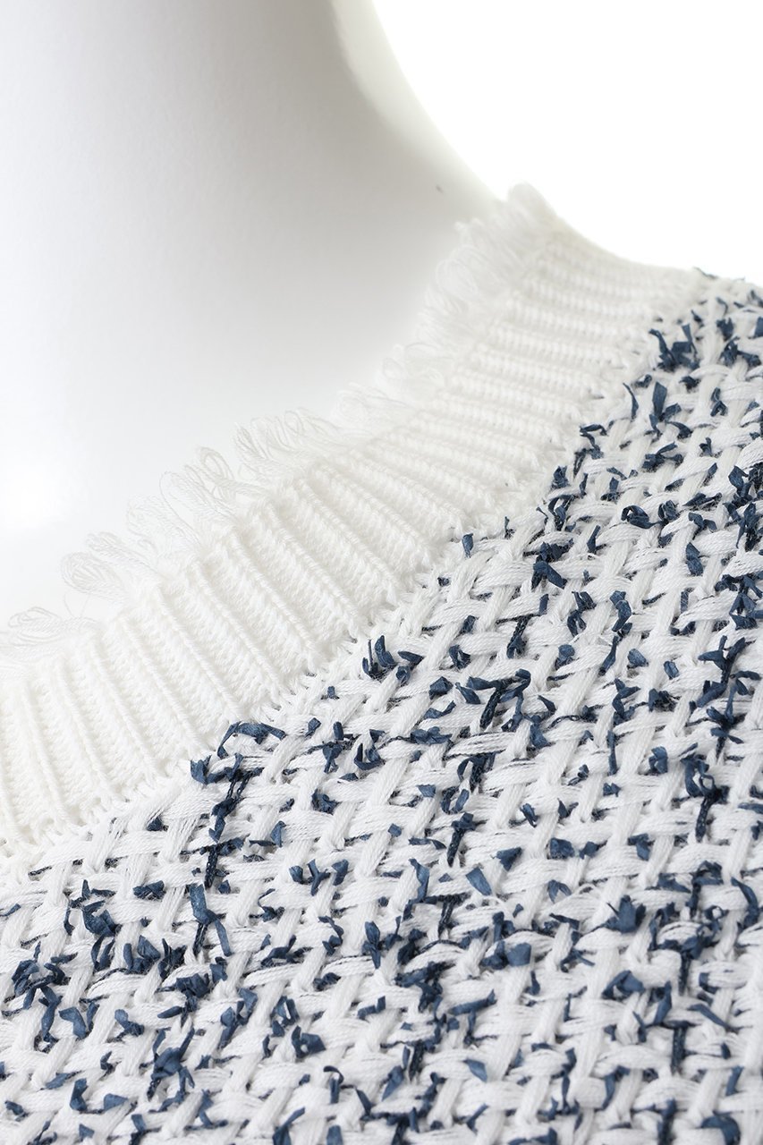 【マリリンムーン/MARILYN MOON】の【SOI-MeME】ツイードニットフリンジジャケット 人気、トレンドファッション・服の通販 founy(ファニー) 　ファッション　Fashion　レディースファッション　Fashion for Women　アウター　Coat / Outerwear Collection　レディースジャケット・軽アウター　Jackets　2026年　2026　オケージョン　Occasion Wear　コンパクト　Compact, Small Size　ショート　Short, Short Length　ジャケット　Jacket, Outerwear　セットアップ　Set-Up, Coordinated Outfit　ツイード　Twill, Twill Weave　フリンジ　Fringe, Tassel　ボトム　Bottoms, Lower Wear　夏　Summer　春　Spring　S/S・春夏　SS, Spring/Summer, Warm Season　other-6|ID: prp329100004816981 ipo3291000000034989547