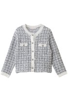 【マリリンムーン/MARILYN MOON】の【SOI-MeME】ツイードニットフリンジジャケット ホワイト|ID: prp329100004816981 ipo3291000000035924482