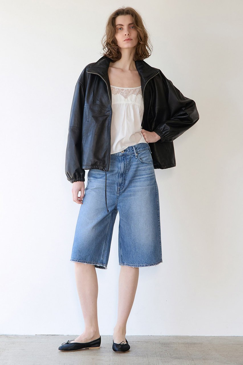 【マルティニーク/martinique】の【HAIKURE】JORDAN NAPPA レザーブルゾン 人気、トレンドファッション・服の通販 founy(ファニー) 　ファッション　Fashion　レディースファッション　Fashion for Women　アウター　Coat / Outerwear Collection　レディースジャケット・軽アウター　Jackets　ブルゾンジャケット・スポーティアウター　Blouson Jackets　2026年　2026　イタリア　Italy　ジャケット　Jacket, Outerwear　デニム　Denim, Jeans Material　ドローコード　Drawcord, Drawstring Cord　ブルゾン　Blouson, Bomber Jacket　夏　Summer　春　Spring　S/S・春夏　SS, Spring/Summer, Warm Season　other-3|ID: prp329100004816985 ipo3291000000034989780