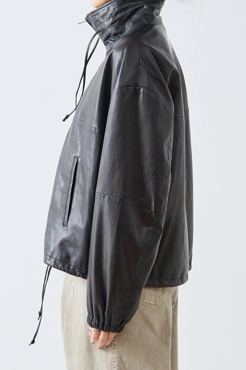 【マルティニーク/martinique】の【HAIKURE】JORDAN NAPPA レザーブルゾン 人気、トレンドファッション・服の通販 founy(ファニー) 　ファッション　Fashion　レディースファッション　Fashion for Women　アウター　Coat / Outerwear Collection　レディースジャケット・軽アウター　Jackets　ブルゾンジャケット・スポーティアウター　Blouson Jackets　2026年　2026　イタリア　Italy　ジャケット　Jacket, Outerwear　デニム　Denim, Jeans Material　ドローコード　Drawcord, Drawstring Cord　ブルゾン　Blouson, Bomber Jacket　夏　Summer　春　Spring　S/S・春夏　SS, Spring/Summer, Warm Season　other-7|ID: prp329100004816985 ipo3291000000035783493