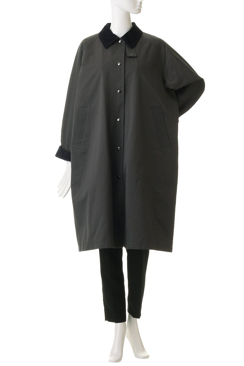 【ミディウミ/MidiUmi】のpadded hunting long coat コート 人気、トレンドファッション・服の通販 founy(ファニー) 　ファッション　Fashion　レディースファッション　Fashion for Women　アウター　Coat / Outerwear Collection　コート・ロングコート・ピーコート　Long Coats, Peacoats & More　コーデュロイ　Corduroy, Cord Fabric　スタンド　Stand Collar, Upright Stand　タフタ　Taffeta, Structured Fabric　ロング　Long, Long-Length　新作・新入荷　New Arrivals / New In　other-2|ID: prp329100004816993 ipo3291000000034989839