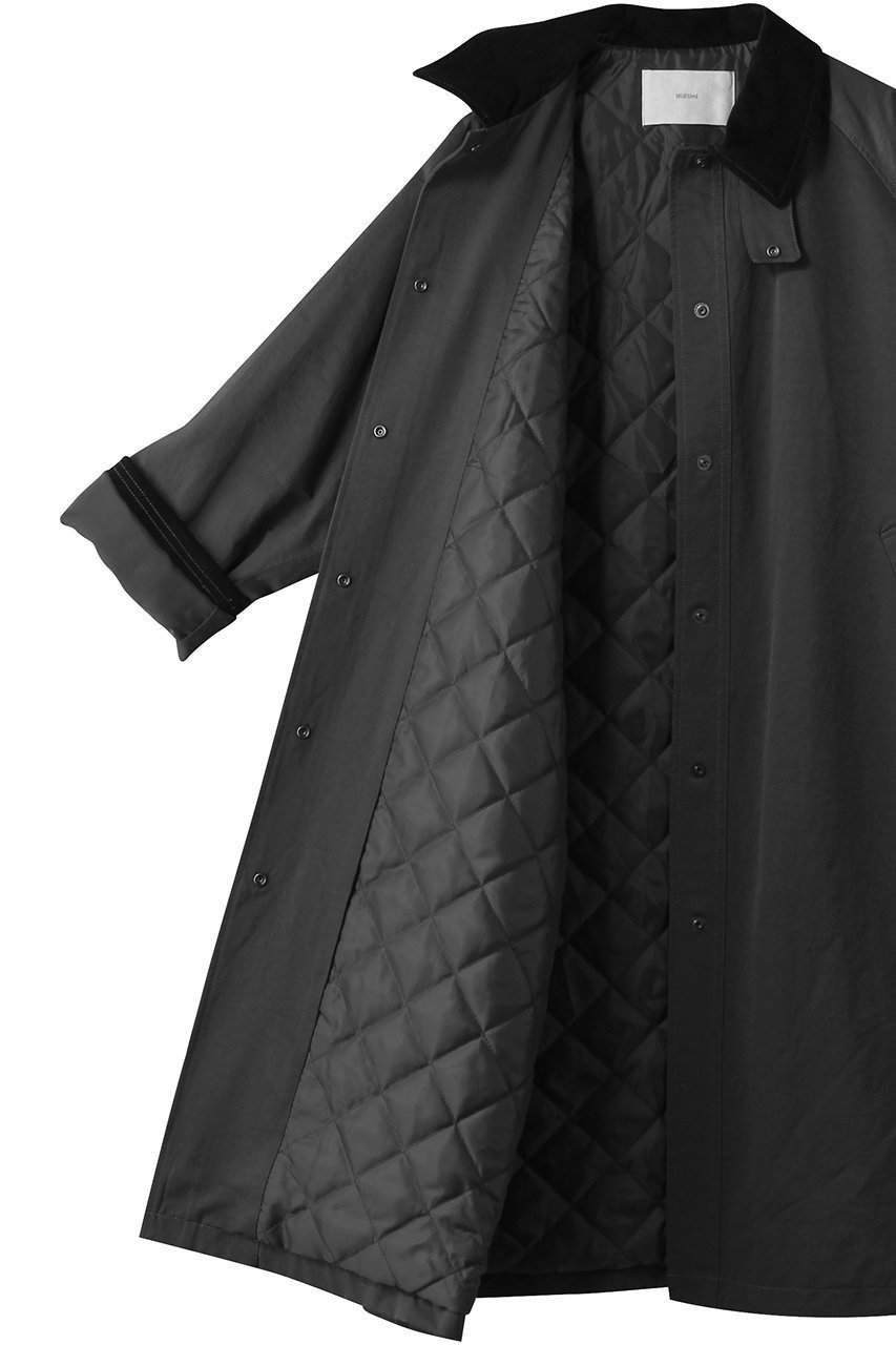 【ミディウミ/MidiUmi】のpadded hunting long coat コート 人気、トレンドファッション・服の通販 founy(ファニー) 　ファッション　Fashion　レディースファッション　Fashion for Women　アウター　Coat / Outerwear Collection　コート・ロングコート・ピーコート　Long Coats, Peacoats & More　コーデュロイ　Corduroy, Cord Fabric　スタンド　Stand Collar, Upright Stand　タフタ　Taffeta, Structured Fabric　ロング　Long, Long-Length　新作・新入荷　New Arrivals / New In　other-6|ID: prp329100004816993 ipo3291000000034989843