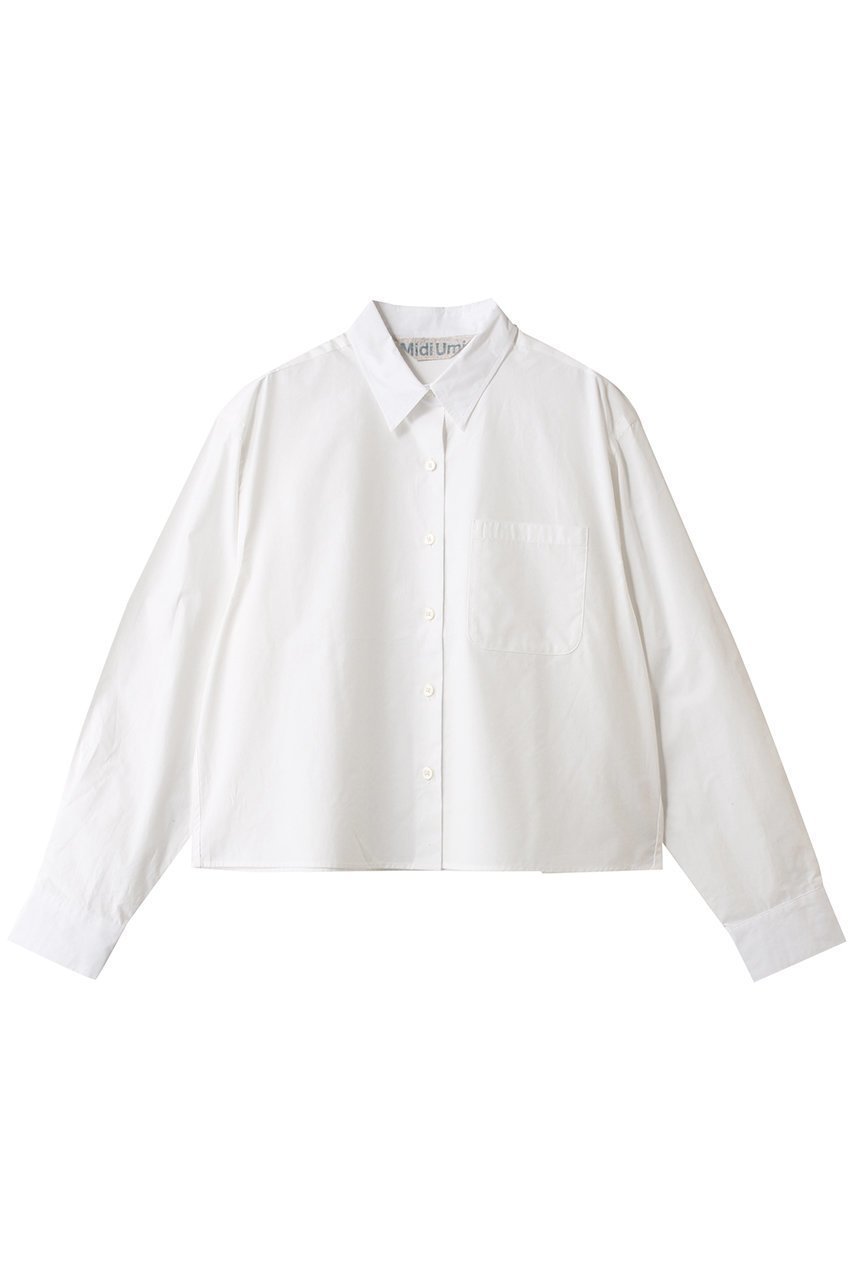 【ミディウミ/MidiUmi】のregular collar short shirt シャツ インテリア・キッズ・メンズ・レディースファッション・服の通販 founy(ファニー) 　ファッション　Fashion　レディースファッション　Fashion for Women　トップス・カットソー　Cut & Sew Tops　シャツ・ブラウス・オフィスカジュアル　Elegant Blouses & Button-Ups　ロングTシャツ・Tシャツ　Longline T-Shirts & Tees　クロップド　Cropped, Short Length　シンプル　Simple, Minimal　スリーブ　Sleeve, Long Sleeve / Short Sleeve　トレンド　Trend, Trending Now　ロング　Long, Long-Length　新作・新入荷　New Arrivals / New In　春　Spring　off white|ID: prp329100004816995 ipo3291000000034989855