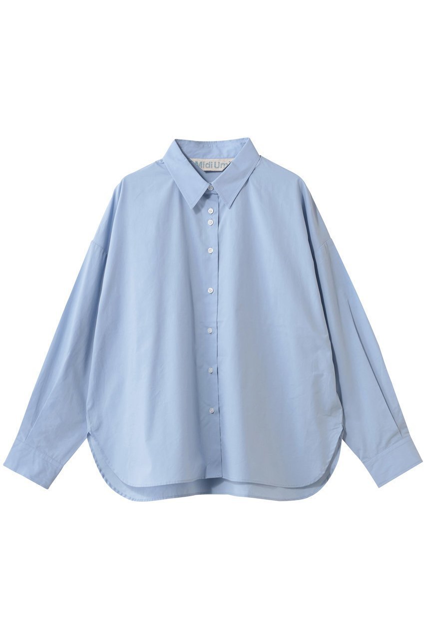 【ミディウミ/MidiUmi】のregular collar shirt シャツ インテリア・キッズ・メンズ・レディースファッション・服の通販 founy(ファニー) 　ファッション　Fashion　レディースファッション　Fashion for Women　トップス・カットソー　Cut & Sew Tops　シャツ・ブラウス・オフィスカジュアル　Elegant Blouses & Button-Ups　シンプル　Simple, Minimal　ジャケット　Jacket, Outerwear　スリーブ　Sleeve, Long Sleeve / Short Sleeve　レギュラー　Regular, Standard Fit　ロング　Long, Long-Length　新作・新入荷　New Arrivals / New In　l.blue|ID: prp329100004816998 ipo3291000000034989883