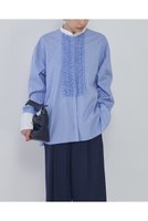 【プルミエ アロンディスモン/1er Arrondissement】のフリルブザムシャツ 人気、トレンドファッション・服の通販 founy(ファニー) ファッション Fashion レディースファッション Fashion for Women トップス・カットソー Cut & Sew Tops シャツ・ブラウス・オフィスカジュアル Elegant Blouses & Button-Ups 2026年 2026 なめらか Smooth, Silky Texture カフス Cuff Design クラシカル Classical, Vintage-Inspired シンプル Simple, Minimal ストライプ Stripe, Striped Pattern スリーブ Sleeve, Long Sleeve / Short Sleeve タイプライター Typewriter Fabric, Crisp Cotton フリル Frill, Ruffle ロング Long, Long-Length エレガント 上品 Elegant 夏 Summer 春 Spring S/S・春夏 SS, Spring/Summer, Warm Season |ID:prp329100004817004