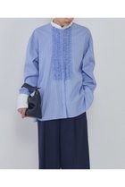 【プルミエ アロンディスモン/1er Arrondissement】のフリルブザムシャツ 人気、トレンドファッション・服の通販 founy(ファニー) ファッション Fashion レディースファッション Fashion for Women トップス・カットソー Cut & Sew Tops シャツ・ブラウス・オフィスカジュアル Elegant Blouses & Button-Ups 2026年 2026 なめらか Smooth, Silky Texture カフス Cuff Design クラシカル Classical, Vintage-Inspired シンプル Simple, Minimal ストライプ Stripe, Striped Pattern スリーブ Sleeve, Long Sleeve / Short Sleeve タイプライター Typewriter Fabric, Crisp Cotton フリル Frill, Ruffle ロング Long, Long-Length エレガント 上品 Elegant 夏 Summer 春 Spring S/S・春夏 SS, Spring/Summer, Warm Season thumbnail ストライプ|ID: prp329100004817004 ipo3291000000034989934