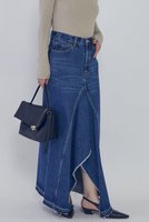 【プルミエ アロンディスモン/1er Arrondissement】のデニムスカート 人気、トレンドファッション・服の通販 founy(ファニー) ファッション Fashion レディースファッション Fashion for Women スカート Skirts デニムスカート・カジュアルスカート Denim Skirts ロングスカート Long Skirts / Maxi & Midi Skirts 2026年 2026 デニム Denim, Jeans Material フレア Flare, Flared フロント Front, Front Design リメイク Remake, Reconstructed ロング Long, Long-Length ヴィンテージ Vintage Style 夏 Summer 春 Spring S/S・春夏 SS, Spring/Summer, Warm Season |ID:prp329100004817005