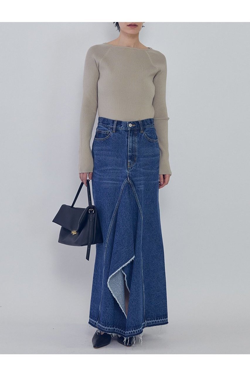 【プルミエ アロンディスモン/1er Arrondissement】のデニムスカート 人気、トレンドファッション・服の通販 founy(ファニー) 　ファッション　Fashion　レディースファッション　Fashion for Women　スカート　Skirts　デニムスカート・カジュアルスカート　Denim Skirts　ロングスカート　Long Skirts / Maxi & Midi Skirts　2026年　2026　デニム　Denim, Jeans Material　フレア　Flare, Flared　フロント　Front, Front Design　リメイク　Remake, Reconstructed　ロング　Long, Long-Length　ヴィンテージ　Vintage Style　夏　Summer　春　Spring　S/S・春夏　SS, Spring/Summer, Warm Season　other-4|ID: prp329100004817005 ipo3291000000034989944