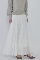 【プルミエ アロンディスモン/1er Arrondissement】のタフタボリュームスカート 人気、トレンドファッション・服の通販 founy(ファニー) ファッション Fashion レディースファッション Fashion for Women スカート Skirts ロングスカート Long Skirts / Maxi & Midi Skirts 2026年 2026 タフタ Taffeta, Structured Fabric リラックス Relax, Relaxed Fit ロング Long, Long-Length 夏 Summer 春 Spring S/S・春夏 SS, Spring/Summer, Warm Season thumbnail ホワイト|ID: prp329100004817006 ipo3291000000035998635