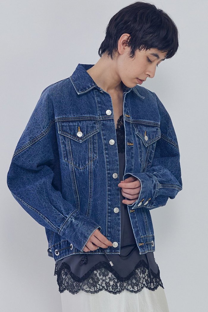 【プルミエ アロンディスモン/1er Arrondissement】のドルマンデニムジャケット インテリア・キッズ・メンズ・レディースファッション・服の通販 founy(ファニー) https://founy.com/ ファッション Fashion レディースファッション Fashion for Women アウター Coat / Outerwear Collection レディースジャケット・軽アウター Jackets デニムジャケット / カジュアルアウター Denim Jackets 2026年 2026 ジャケット Jacket, Outerwear デニム Denim, Jeans Material フォルム Silhouette, Form リラックス Relax, Relaxed Fit ヴィンテージ Vintage Style 夏 Summer 春 Spring S/S・春夏 SS, Spring/Summer, Warm Season |ID: prp329100004817007 ipo3291000000036207975