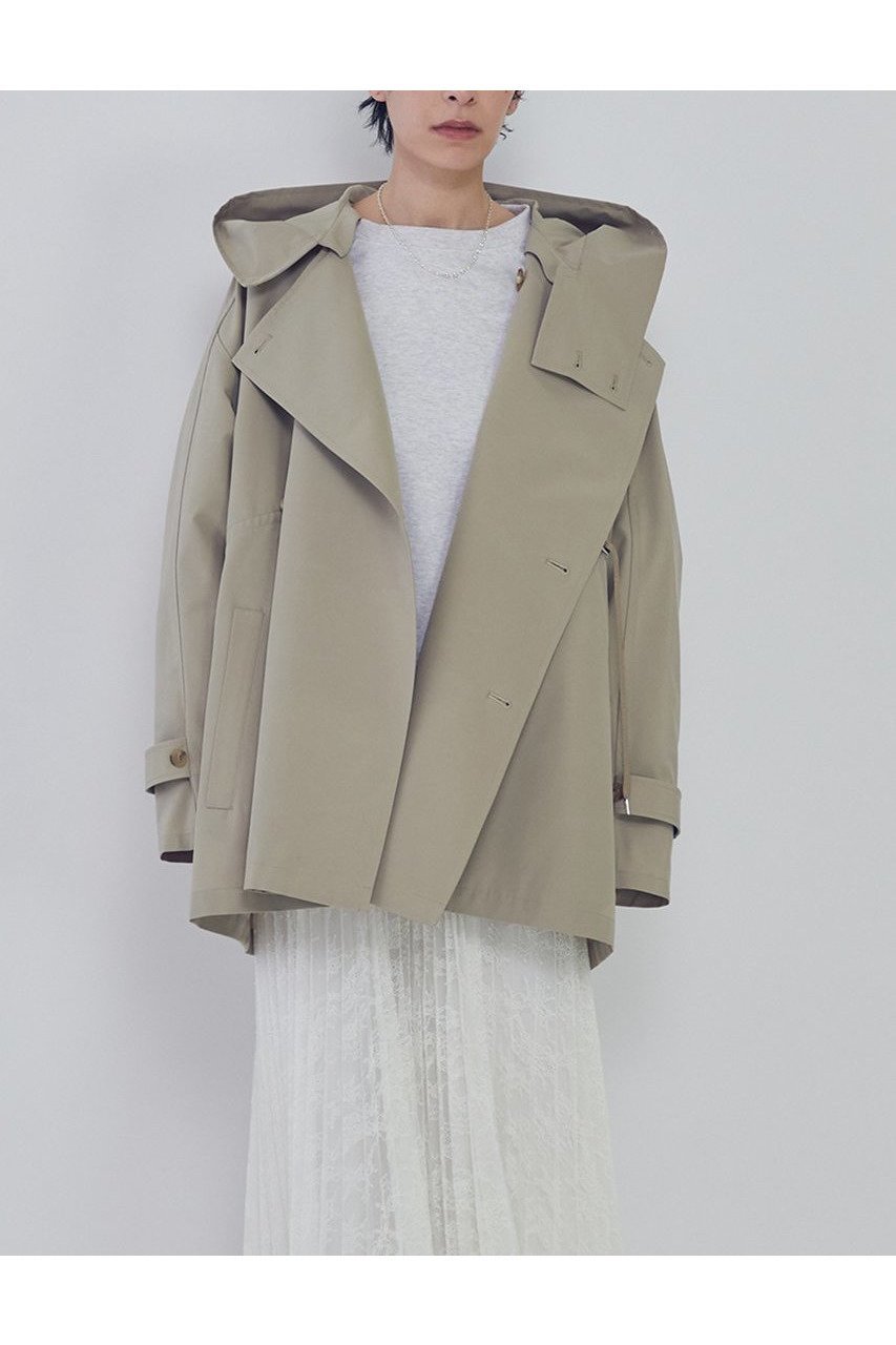 【プルミエ アロンディスモン/1er Arrondissement】の【VACHEMENT×1er Arrondissement】リサイクルシェルタフタショートトレンチコート 人気、トレンドファッション・服の通販 founy(ファニー) 　ファッション　Fashion　レディースファッション　Fashion for Women　アウター　Coat / Outerwear Collection　コート・ロングコート・ピーコート　Long Coats, Peacoats & More　トレンチコート / 春秋の定番アウター　Trench Coats　2026年　2026　ショート　Short, Short Length　タフタ　Taffeta, Structured Fabric　トレンチ　Trench, Trench Coat　ドローストリング　Drawstring, Pull Cord　別注　Limited Edition, Custom Order　夏　Summer　定番　Standard, Basic Item　春　Spring　S/S・春夏　SS, Spring/Summer, Warm Season　 other-1|ID: prp329100004817008 ipo3291000000034989962