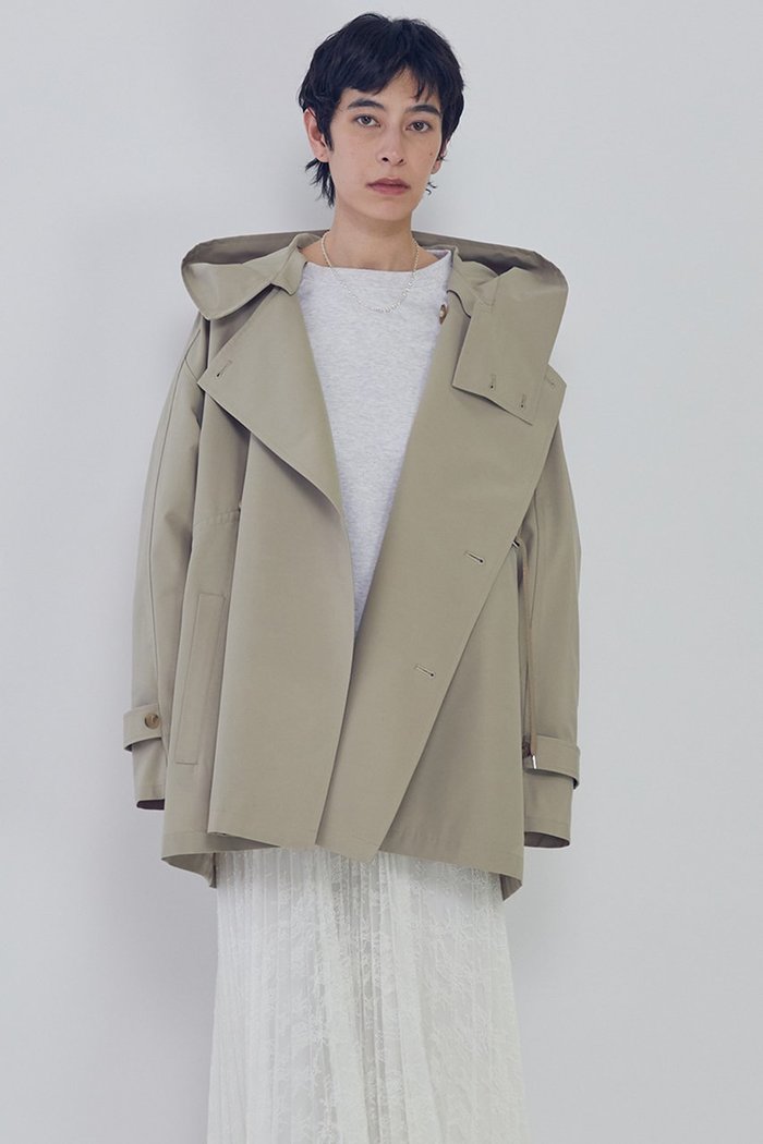 【プルミエ アロンディスモン/1er Arrondissement】の【VACHEMENT×1er Arrondissement】リサイクルシェルタフタショートトレンチコート インテリア・キッズ・メンズ・レディースファッション・服の通販 founy(ファニー) https://founy.com/ ファッション Fashion レディースファッション Fashion for Women アウター Coat / Outerwear Collection コート・ロングコート・ピーコート Long Coats, Peacoats & More トレンチコート / 春秋の定番アウター Trench Coats 2026年 2026 ショート Short, Short Length タフタ Taffeta, Structured Fabric トレンチ Trench, Trench Coat ドローストリング Drawstring, Pull Cord 別注 Limited Edition, Custom Order 夏 Summer 定番 Standard, Basic Item 春 Spring S/S・春夏 SS, Spring/Summer, Warm Season |ID: prp329100004817008 ipo3291000000035696716
