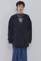 【プルミエ アロンディスモン/1er Arrondissement】の【VACHEMENT×1er Arrondissement】リサイクルシェルタフタショートトレンチコート ネイビー|ID:prp329100004817008