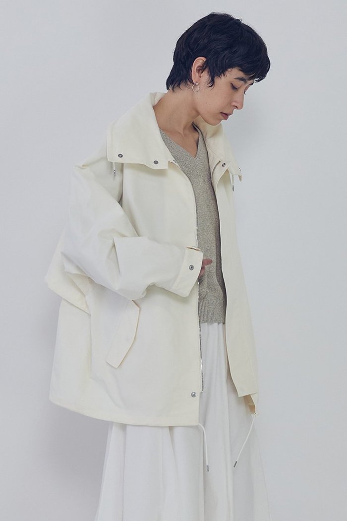 【プルミエ アロンディスモン/1er Arrondissement】の【VACHEMENT×1er Arrondissement】グログランスタンドブルゾン インテリア・キッズ・メンズ・レディースファッション・服の通販 founy(ファニー) https://founy.com/ ファッション Fashion レディースファッション Fashion for Women アウター Coat / Outerwear Collection レディースジャケット・軽アウター Jackets ブルゾンジャケット・スポーティアウター Blouson Jackets 2026年 2026 キャップ Cap, Baseball Cap グログラン Grosgrain, Grosgrain Ribbon ジャケット Jacket, Outerwear ストレッチ Stretch, Stretchy Fabric ドット Polka Dot, Dot Pattern ドローコード Drawcord, Drawstring Cord ブルゾン Blouson, Bomber Jacket 別注 Limited Edition, Custom Order 夏 Summer 春 Spring S/S・春夏 SS, Spring/Summer, Warm Season |ID: prp329100004817009 ipo3291000000035589090