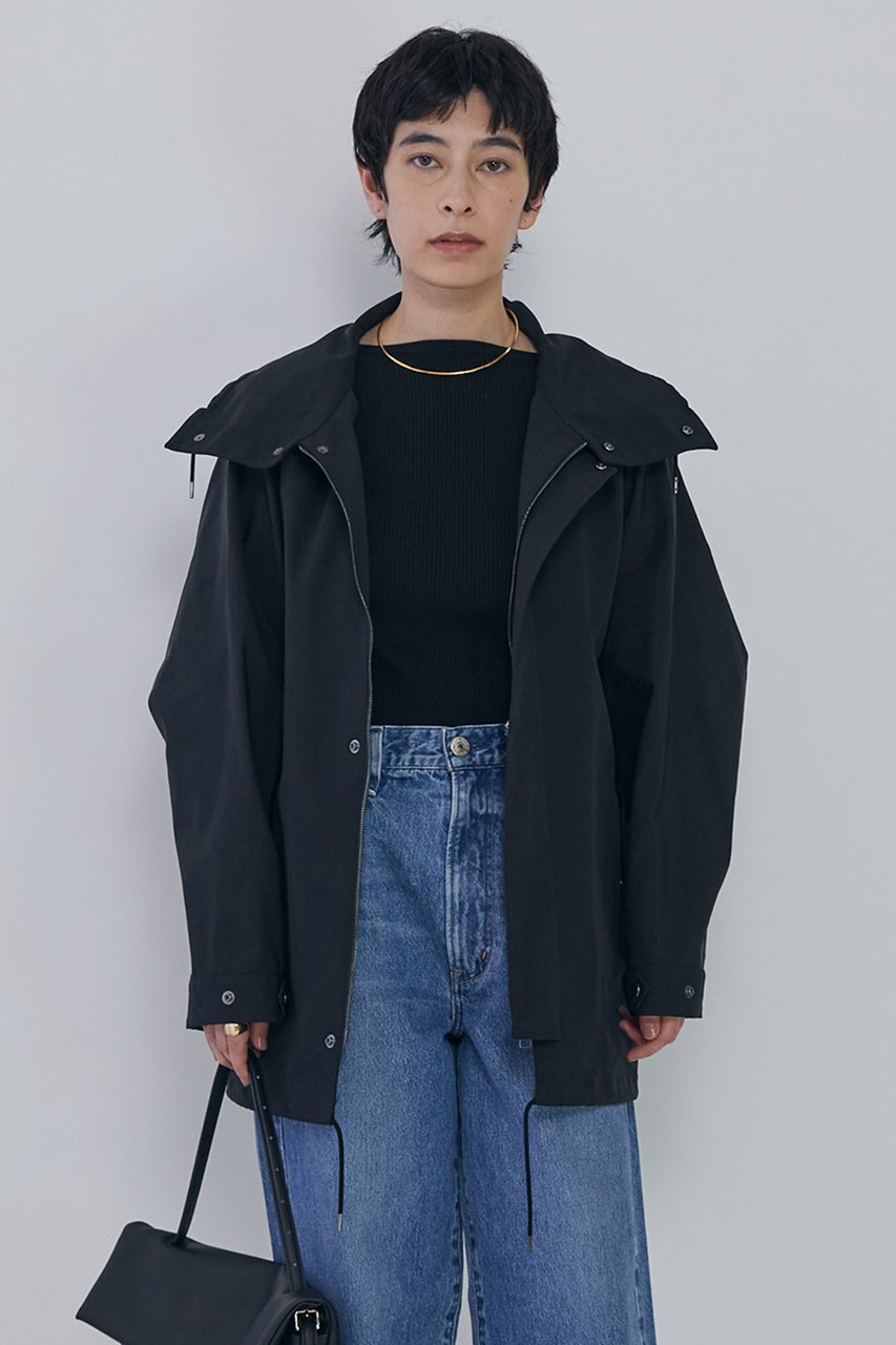 【プルミエ アロンディスモン/1er Arrondissement】の【VACHEMENT×1er Arrondissement】グログランスタンドブルゾン インテリア・キッズ・メンズ・レディースファッション・服の通販 founy(ファニー) 　ファッション　Fashion　レディースファッション　Fashion for Women　アウター　Coat / Outerwear Collection　レディースジャケット・軽アウター　Jackets　ブルゾンジャケット・スポーティアウター　Blouson Jackets　2026年　2026　キャップ　Cap, Baseball Cap　グログラン　Grosgrain, Grosgrain Ribbon　ジャケット　Jacket, Outerwear　ストレッチ　Stretch, Stretchy Fabric　ドット　Polka Dot, Dot Pattern　ドローコード　Drawcord, Drawstring Cord　ブルゾン　Blouson, Bomber Jacket　別注　Limited Edition, Custom Order　夏　Summer　春　Spring　S/S・春夏　SS, Spring/Summer, Warm Season　ブラック|ID: prp329100004817009 ipo3291000000035589092