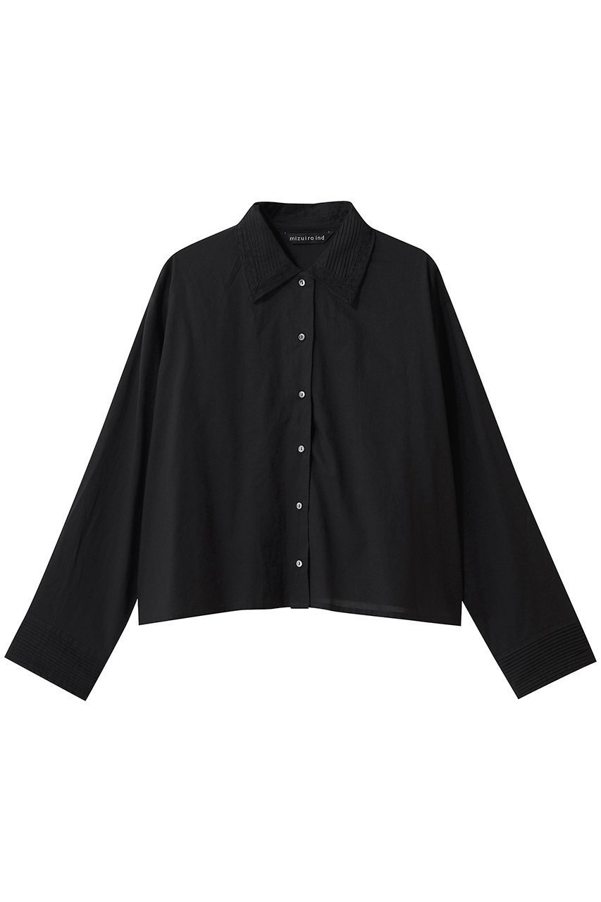【ミズイロ インド/mizuiro ind】のpin tuck collar shirt シャツ インテリア・キッズ・メンズ・レディースファッション・服の通販 founy(ファニー) 　ファッション　Fashion　レディースファッション　Fashion for Women　トップス・カットソー　Cut & Sew Tops　シャツ・ブラウス・オフィスカジュアル　Elegant Blouses & Button-Ups　2026年　2026　おすすめ　Recommended / Our Picks　ショート　Short, Short Length　スリーブ　Sleeve, Long Sleeve / Short Sleeve　バランス　Balance, Style Balance　ベスト　Vest, Waistcoat　ボトム　Bottoms, Lower Wear　ロング　Long, Long-Length　夏　Summer　春　Spring　S/S・春夏　SS, Spring/Summer, Warm Season　black|ID: prp329100004817013 ipo3291000000034990004