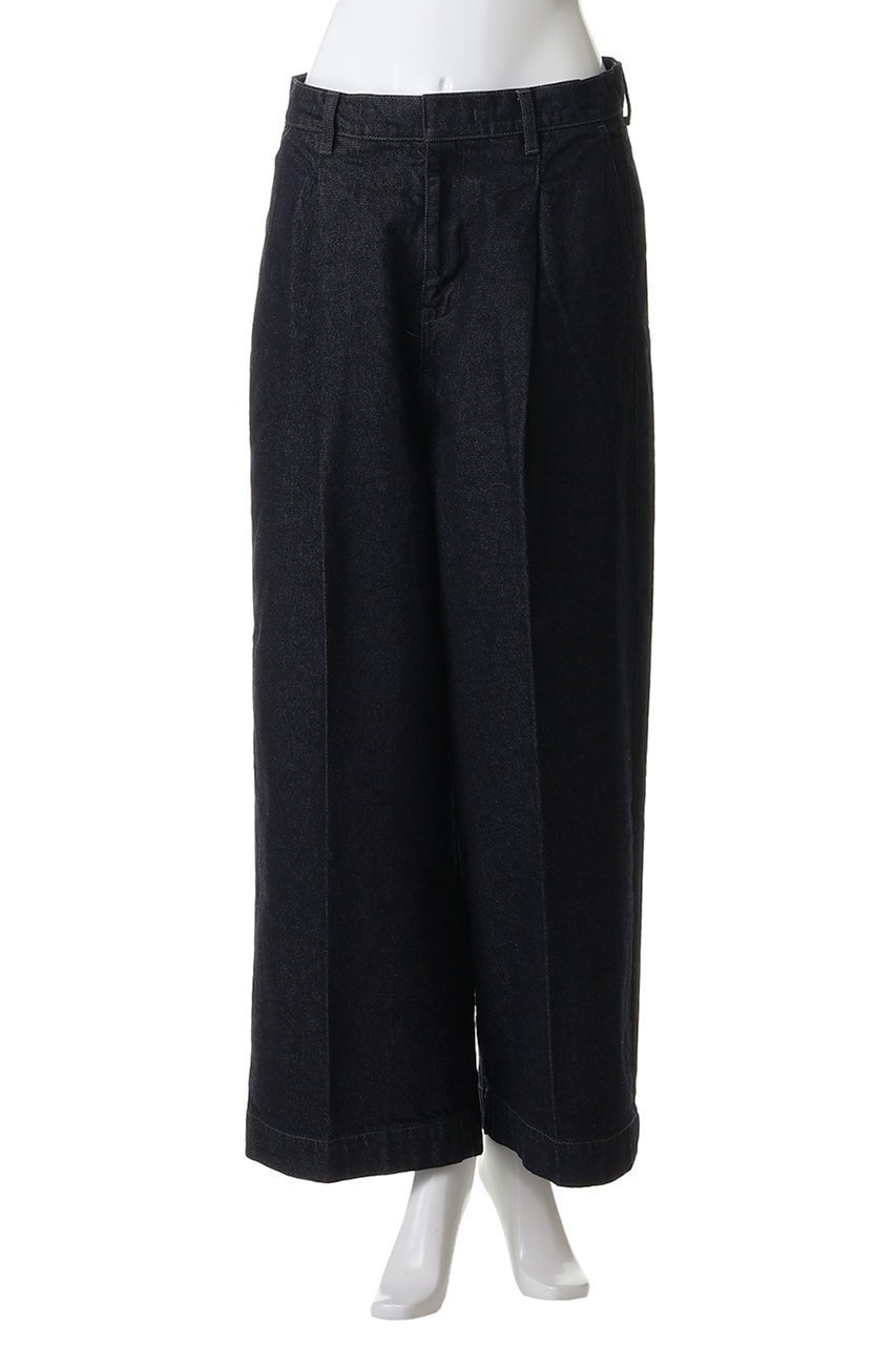 【ミズイロ インド/mizuiro ind】のwide denim slacks スラックス 人気、トレンドファッション・服の通販 founy(ファニー) 　ファッション　Fashion　レディースファッション　Fashion for Women　パンツ　Pants & Trousers　デニムパンツ・ジーンズ・美脚デニム　Denim Jeans & Pants　2026年　2026　カットソー　Cut and Sewn Top　スラックス　Slacks, Dress Pants　センター　Center, Center Line　デニム　Denim, Jeans Material　ロング　Long, Long-Length　ワイド　Wide, Wide Fit　夏　Summer　春　Spring　S/S・春夏　SS, Spring/Summer, Warm Season　other-2|ID: prp329100004817015 ipo3291000000034990019