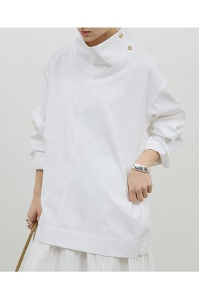 【ガリャルダガランテ/GALLARDAGALANTE】 ハイネックコットンシャツ人気、トレンドファッション・服の通販 founy(ファニー) ファッション Fashion レディースファッション Fashion for Women トップス・カットソー Cut & Sew Tops シャツ・ブラウス・オフィスカジュアル Elegant Blouses & Button-Ups 2026年 2026 おすすめ Recommended / Our Picks サイドジップ Side Zip, Side Zipper スリーブ Sleeve, Long Sleeve / Short Sleeve ダウン Down, Puffer デニム Denim, Jeans Material ハイネック High Neck, Mock Neck ロング Long, Long-Length ワイド Wide, Wide Fit 夏 Summer 春 Spring S/S・春夏 SS, Spring/Summer, Warm Season |ID:prp329100004817017