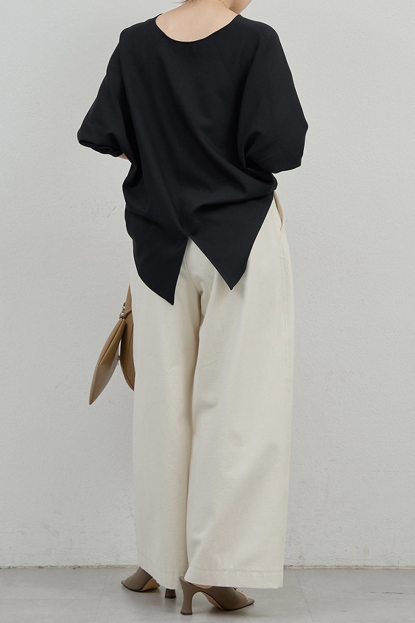 【ガリャルダガランテ/GALLARDAGALANTE】のVネックプルオーバー 人気、トレンドファッション・服の通販 founy(ファニー) ファッション Fashion レディースファッション Fashion for Women トップス・カットソー Cut & Sew Tops シャツ・ブラウス・オフィスカジュアル Elegant Blouses & Button-Ups ロングTシャツ・Tシャツ Longline T-Shirts & Tees カジュアルプルオーバー・ニットトップス Pullovers & Knit Tops / Casual Pullovers カットソー・ベーシックTシャツ Cut-and-Sewn Tops / Stretch Tees & Basics Vネックトップス V-Neck Tops / V-Cut Neckline Shirts 2026年 2026 スリット Slit, Slit Detail スリーブ Sleeve, Long Sleeve / Short Sleeve ロング Long, Long-Length 夏 Summer 春 Spring S/S・春夏 SS, Spring/Summer, Warm Season 楽ちん Easy Fit, Comfortable other-4|ID: prp329100004817018 ipo3291000000034990048