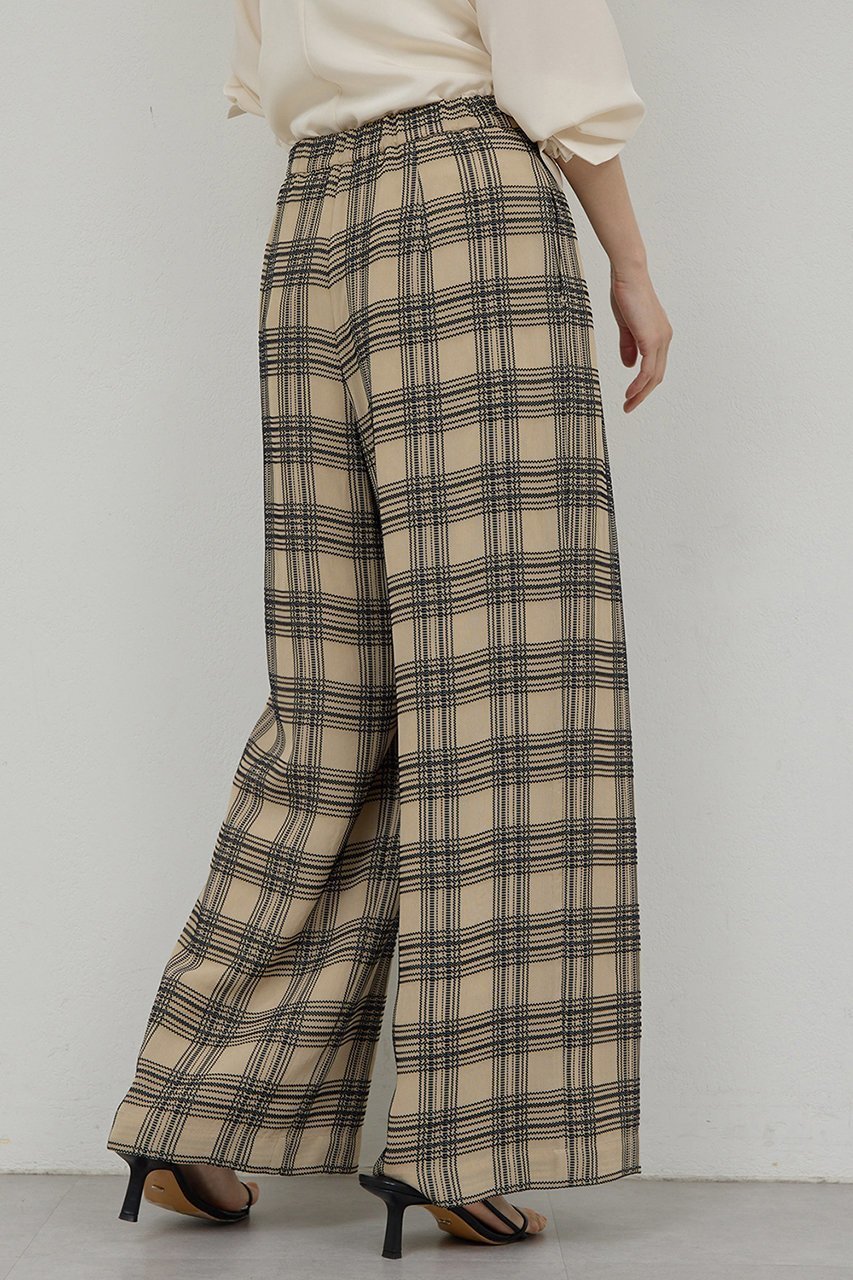 【ガリャルダガランテ/GALLARDAGALANTE】のステッチチェックパンツ 人気、トレンドファッション・服の通販 founy(ファニー) 　ファッション　Fashion　レディースファッション　Fashion for Women　パンツ　Pants & Trousers　2026年　2026　チェック　Check, Plaid, Tartan　モダン　Modern, Contemporary　ワイド　Wide, Wide Fit　夏　Summer　春　Spring　S/S・春夏　SS, Spring/Summer, Warm Season　other-8|ID: prp329100004817019 ipo3291000000034990061