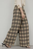 【ガリャルダガランテ/GALLARDAGALANTE】のステッチチェックパンツ ベージュ|ID:prp329100004817019
