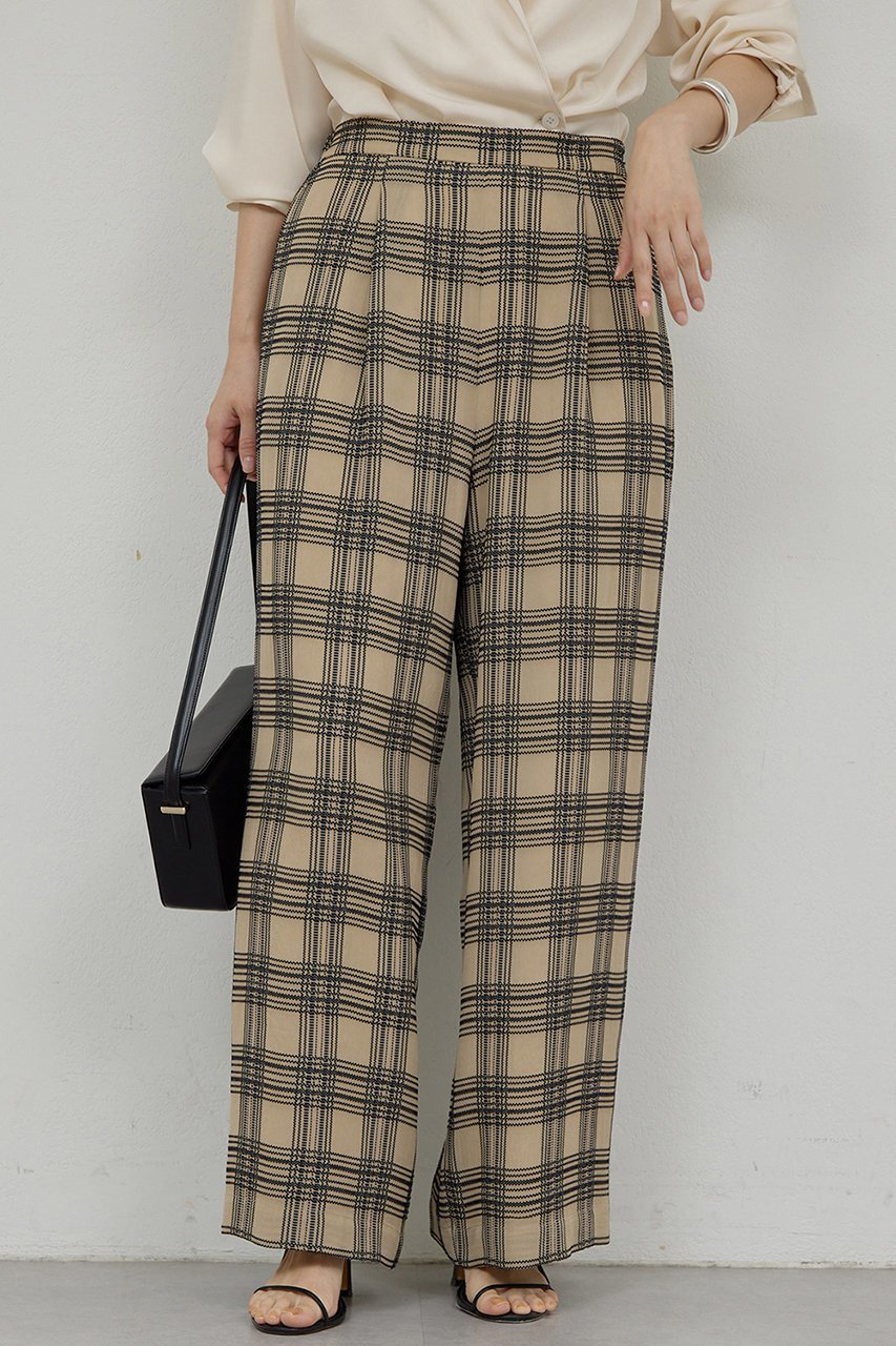 【ガリャルダガランテ/GALLARDAGALANTE】のステッチチェックパンツ 人気、トレンドファッション・服の通販 founy(ファニー) 　ファッション　Fashion　レディースファッション　Fashion for Women　パンツ　Pants & Trousers　2026年　2026　チェック　Check, Plaid, Tartan　モダン　Modern, Contemporary　ワイド　Wide, Wide Fit　夏　Summer　春　Spring　S/S・春夏　SS, Spring/Summer, Warm Season　other-6|ID: prp329100004817019 ipo3291000000035589127